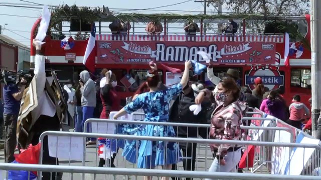 Chileans celebrate Independence Day with dancing on the streets