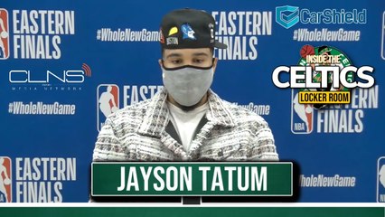 Jayson Tatum on Celtics Locker Room Fight "We're not suppose to be happy down 0-2"