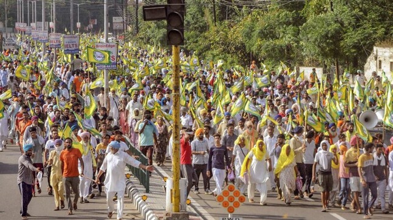 Farmers across several states protest against 3 farm sector bills