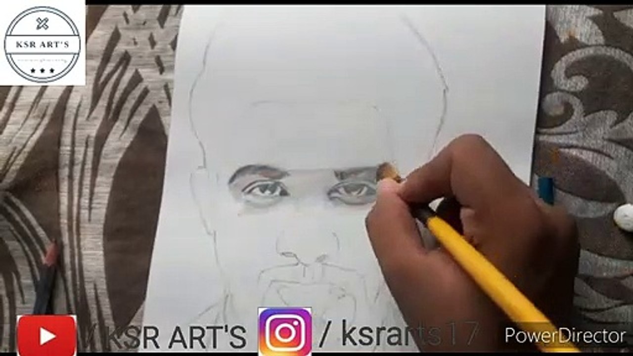 Allu_Arjun_sketch_by_kailash_ji_HD 720p