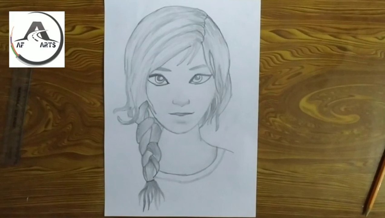 How to draw a girl||easy tutorial of pencil drawing||step by step-by-step|