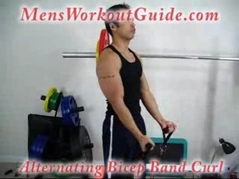 Exercise of the Day: Alternating Bicep Band Curl