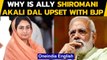 Harsimrat Kaur Badal quits PM's cabinet over farm bills, why is SAD upset with BJP | Oneindia News
