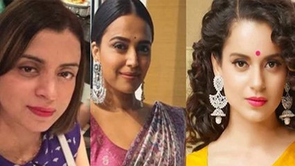 Kangana Ranuat को झाड़ लगाने वालों पर भड़की Rangoli, Taapsee, Swara को लगाई लताड़ | FilmiBeat