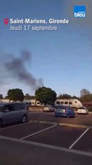 Incendies dans le Nord-Gironde : les images envoyées par un auditeur