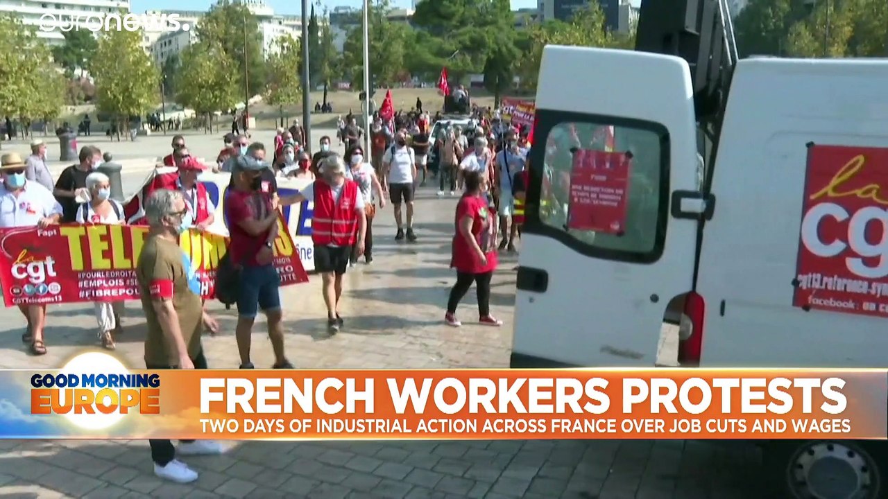 French workers protest job cuts amid COVID-19 pandemic