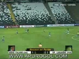 Audax 1 Sportivo Luqueño 2 - Goles Romero, Servin y Nuñez