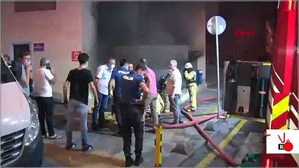 Esenler'de iş yeri yangını | Video