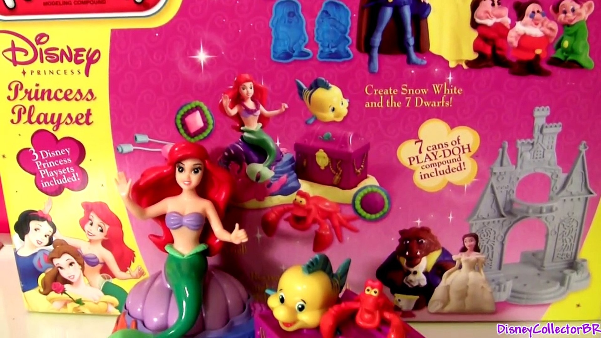 Play Doh Ariel The Little Mermaid ♡ Disney Princess With Flounder Sebastian  playdough toys review - video Dailymotion