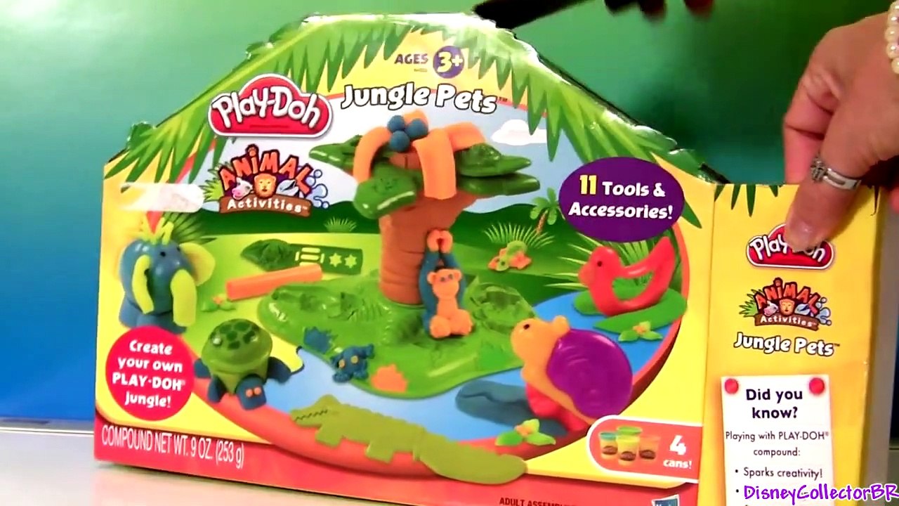 Play Doh Jungle Animals Monkey Elephant Turtle Play Dough Animales de