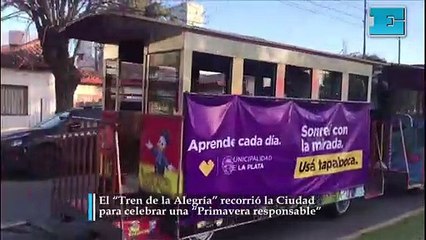 El “Tren de la Alegría” recorrió la Ciudad para celebrar una “Primavera responsable”