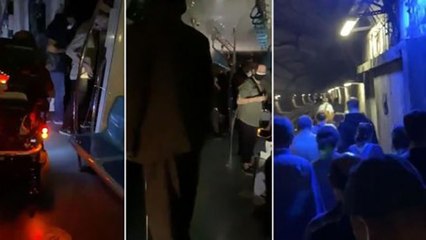 Download Video: Marmaray yolcuları sitem etti: Karanlıkta havasız kaldık, ne ilgilenen var ne corona önlemi