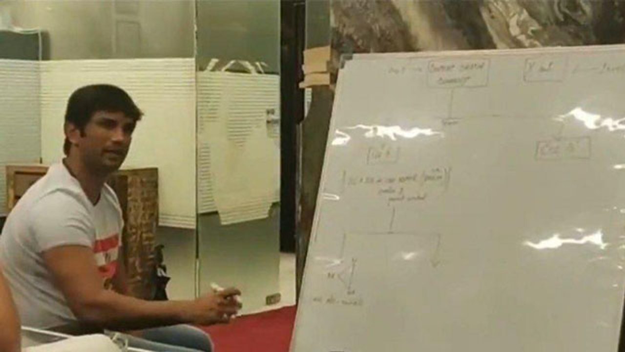 Sushant Singh Rajput's Unseen Video about his white Future Board had Rhea's Name In it | FilmiBeat