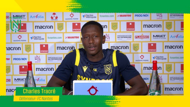 La conférence de presse de Charles Traoré avant FC Nantes - AS Saint-Étienne