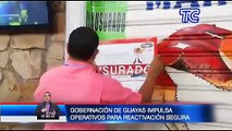 Gobernación de Guayas impulsa operativos para reactivación segura de los comercios