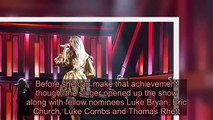 Carrie Underwood Shines In A Gold Mini Dress While Opening The ACM Awards With A Classic Hit