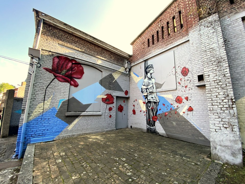 Au Tir de Marcinelle, du street art pour promouvoir la mémoire locale