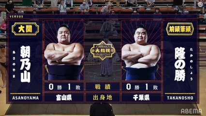 Asanoyama vs Takanosho - Aki 2020, Makuuchi - Day 2