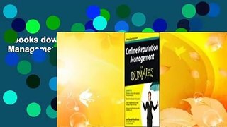 Ebooks download Online Reputation Management For Dummies unlimited