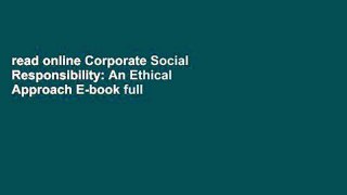 read online Corporate Social Responsibility: An Ethical Approach E-book full