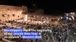 Jewish worshippers pray in Jerusalem's Western Wall