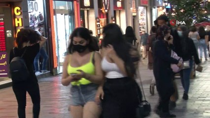 İstiklal Caddesi'ndeki yoğunluk pes dedirtti