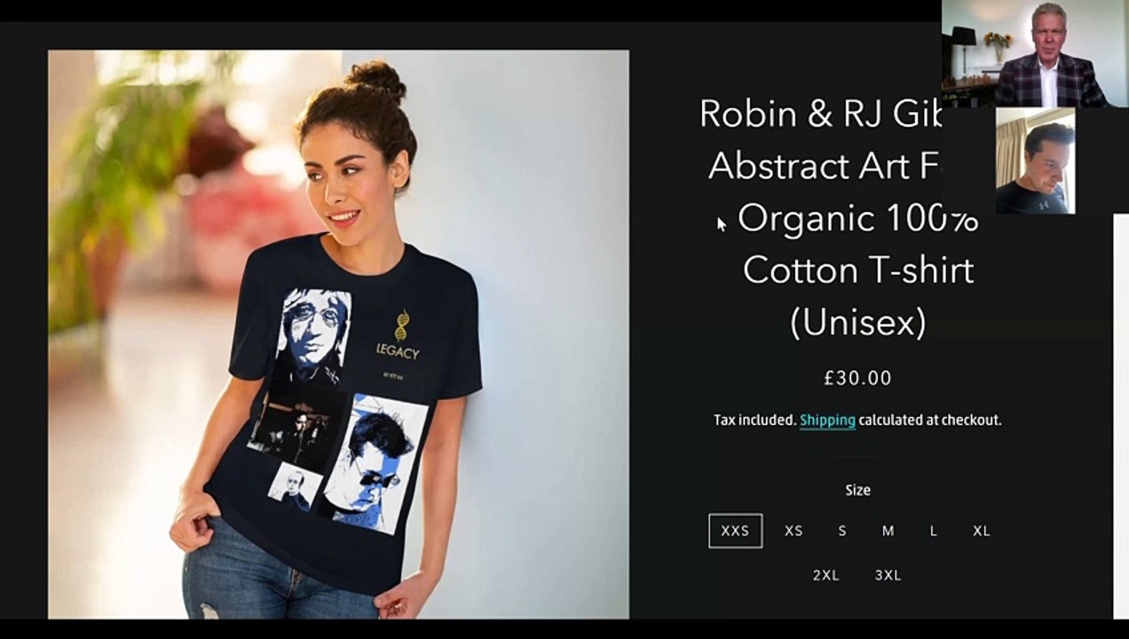KTT LEGACY & GSI present Andrew Eborn RJ Gibb launch Robin& RJ  Gibb T Shirts