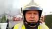 De nombreux pompiers mobilisés pour éteindre l'incendie de serres à Houplines (Nord)