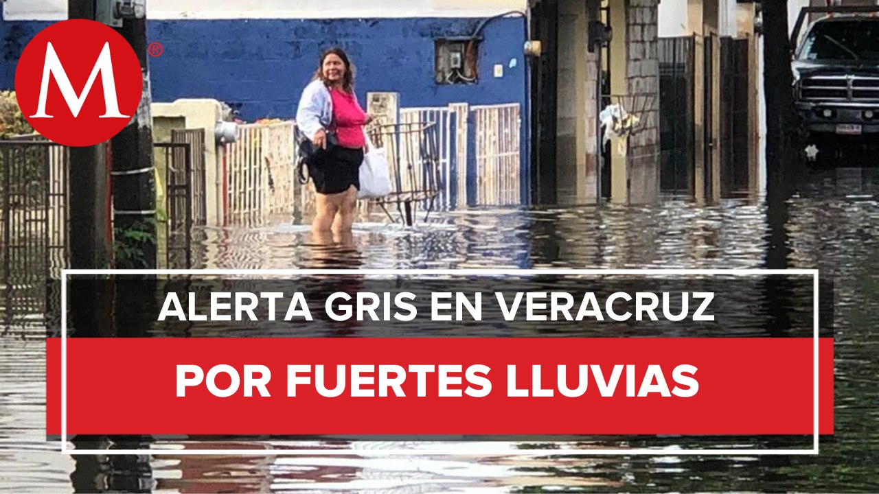 Decretan "alerta gris" por depresión tropical 22 en Veracruz