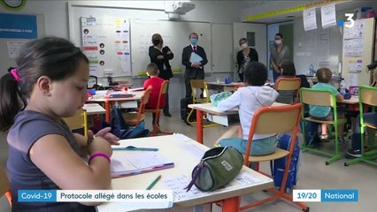 Coronavirus : le protocole sanitaire allégé dans les écoles