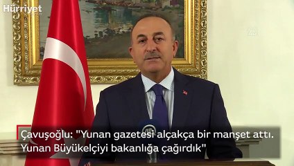 Alçak manşete sert tepki! Yunan Büyükelçi bakanlığa çağrıldı