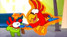 Om Nom Stories: Super-Noms - Parrot Prank - Funny cartoons for kids