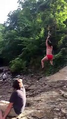 How Not to Jump Off of A Rope Swing