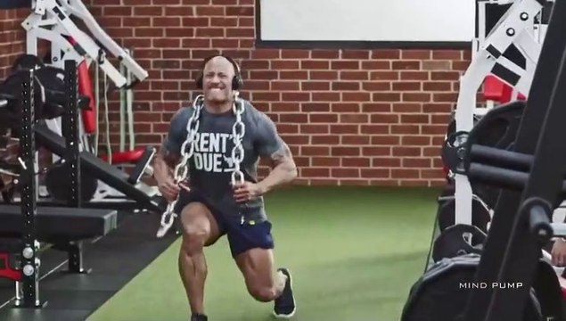 #wwe the #rock #motivational #workout or #traning in #gym for #fitness and #athletisism