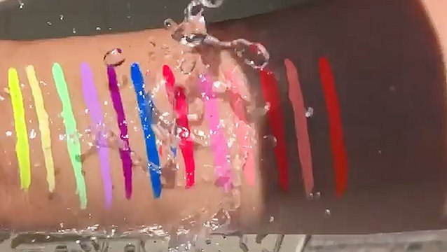 These neon eyeliner from JD Glow Cosmetics won't budge