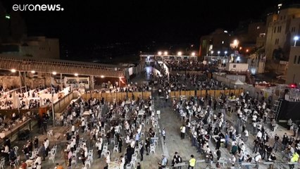 Zsidó hívők gyűltek össze a Siratófalnál