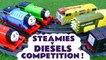 Thomas and Friends Steamies versus Diesels in a Competition Race Challenge with the Funny Funlings in this Family Friendly Full Episode English Toy Story for Kids from Kid Friendly Family Channel Toy Trains 4U