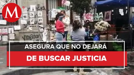 Mamá de Mari Chuy y activistas abandonan sede de CNDH tras amenaza