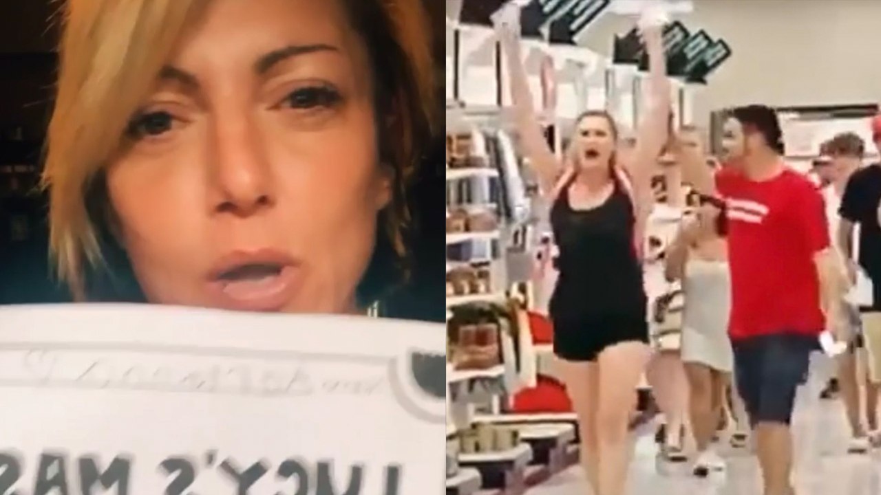 Anti-Maskers Protest Masks At Target And At School