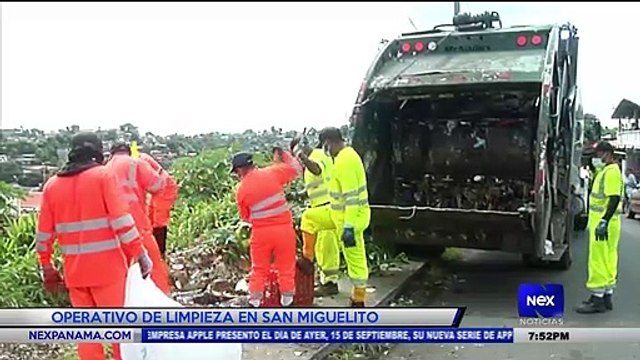 Operativo de limpieza en San Miguelito - Nex Noticias