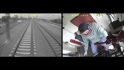 Maquinista frenó un tren a tiempo y evitó atropellar a un niño que caminaba por las vías