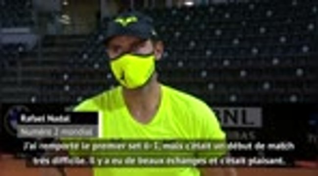 Rome - Nadal : C'est important d'enchaîner deux victoires