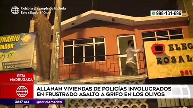 Allanan viviendas de policías involucrados en frustrado asalto a grifo | Primera Edición (HOY)