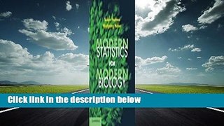 Ebooks download Modern Statistics for Modern Biology Free acces