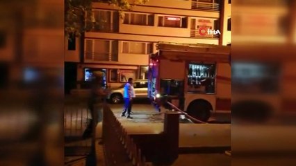 Ankara’da alev topuna dönen kamyonet paniğe sebep oldu