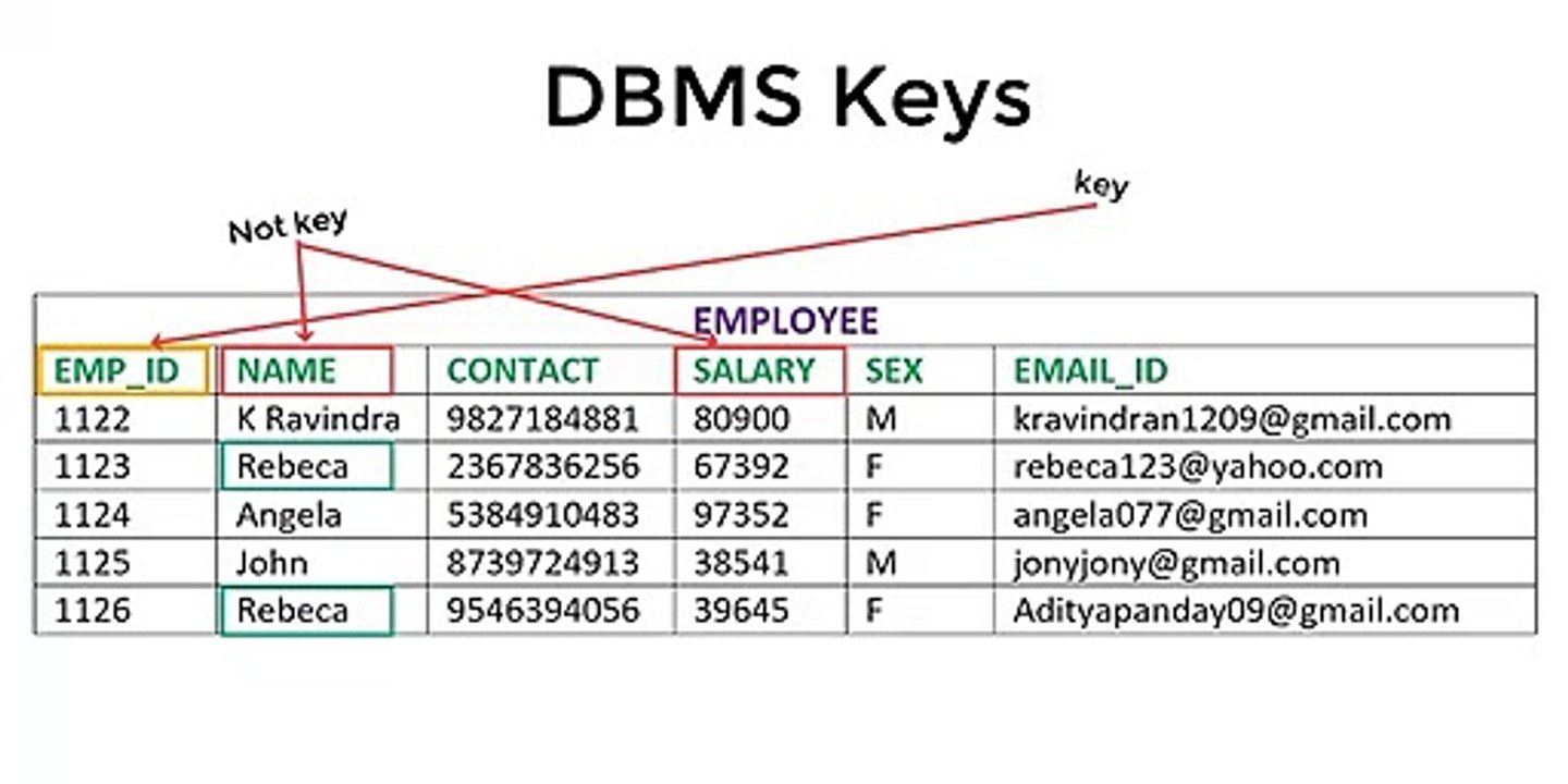 DBMS Key