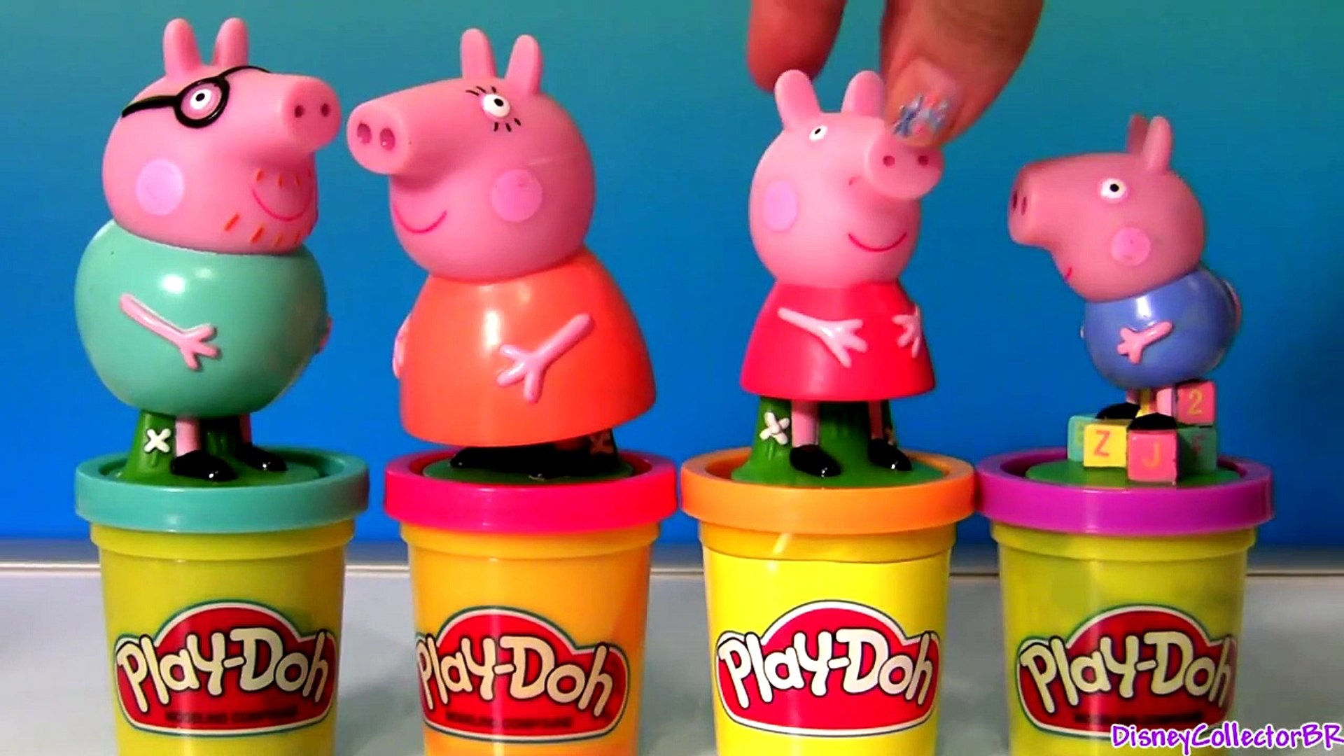 Play Doh Peppa Pig Stamper Play Dough Mummy Pig Stamp Using Talking Peppa Pig Car