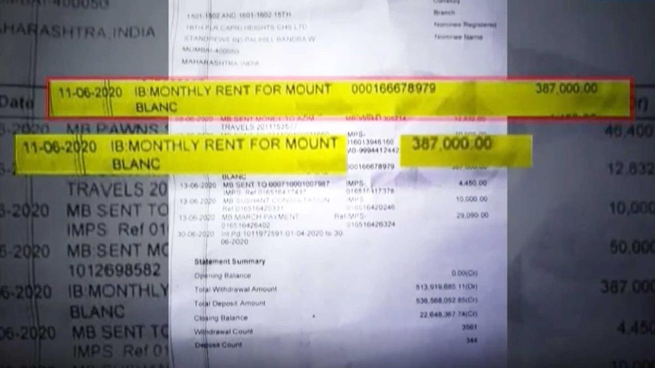 Whom did Sushant transfer money before death?
