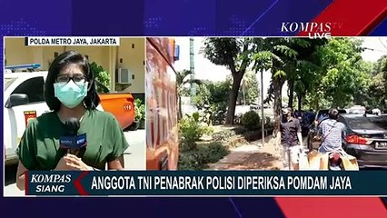 Anggota TNI Penabrak Polisi Diperiksa Pomdam Jaya