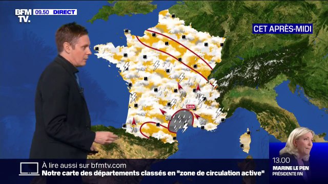 Des pluies très fortes sur les Cévennes, un temps instable partout ailleurs pour ce samedi